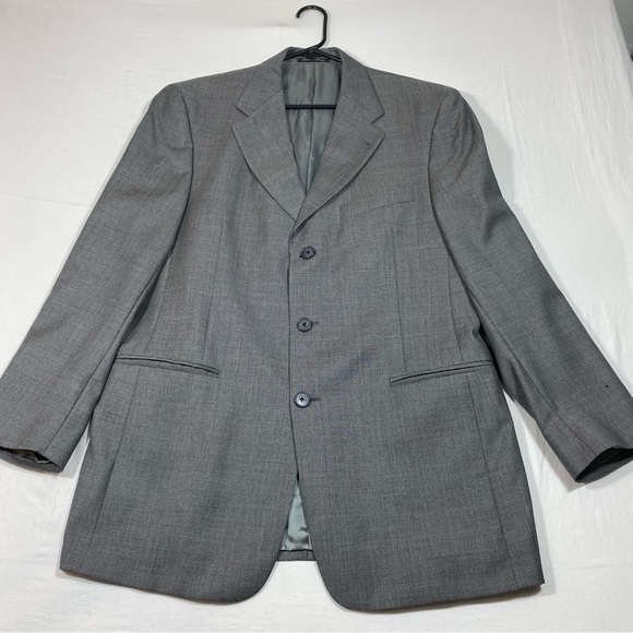 Murano Wool Jacket Blazer Gray Made in Italy 42R 3 button Closure Sports… - Picture 1 of 16